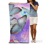 Annays Flowers Colorful Butterfly Lightweight Absorbent Quick-Drying Spa Towels Swimsuit Bath and Shower Towel Beach Blanket for Women，Men 80x130cm 31.5x51.2inches - B07VRYNFNY
